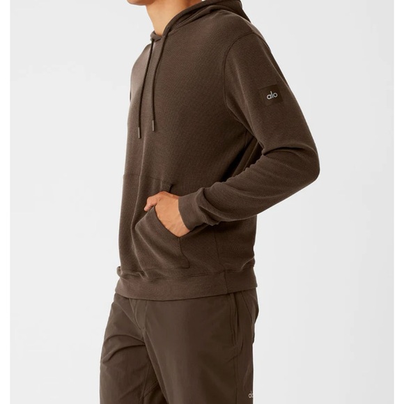 Alo Yoga Micro Waffle Fast Break Hoodie- like new! - Picture 3 of 7